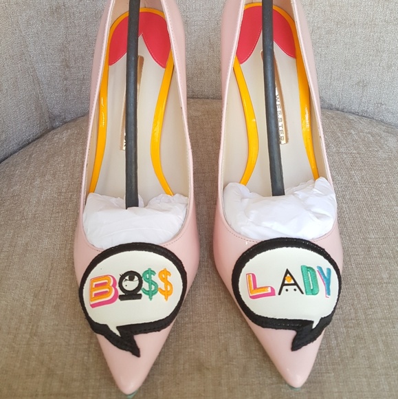 NIB Sophia Webster Pink Patent Boss Lady Pumps - Picture 3 of 5